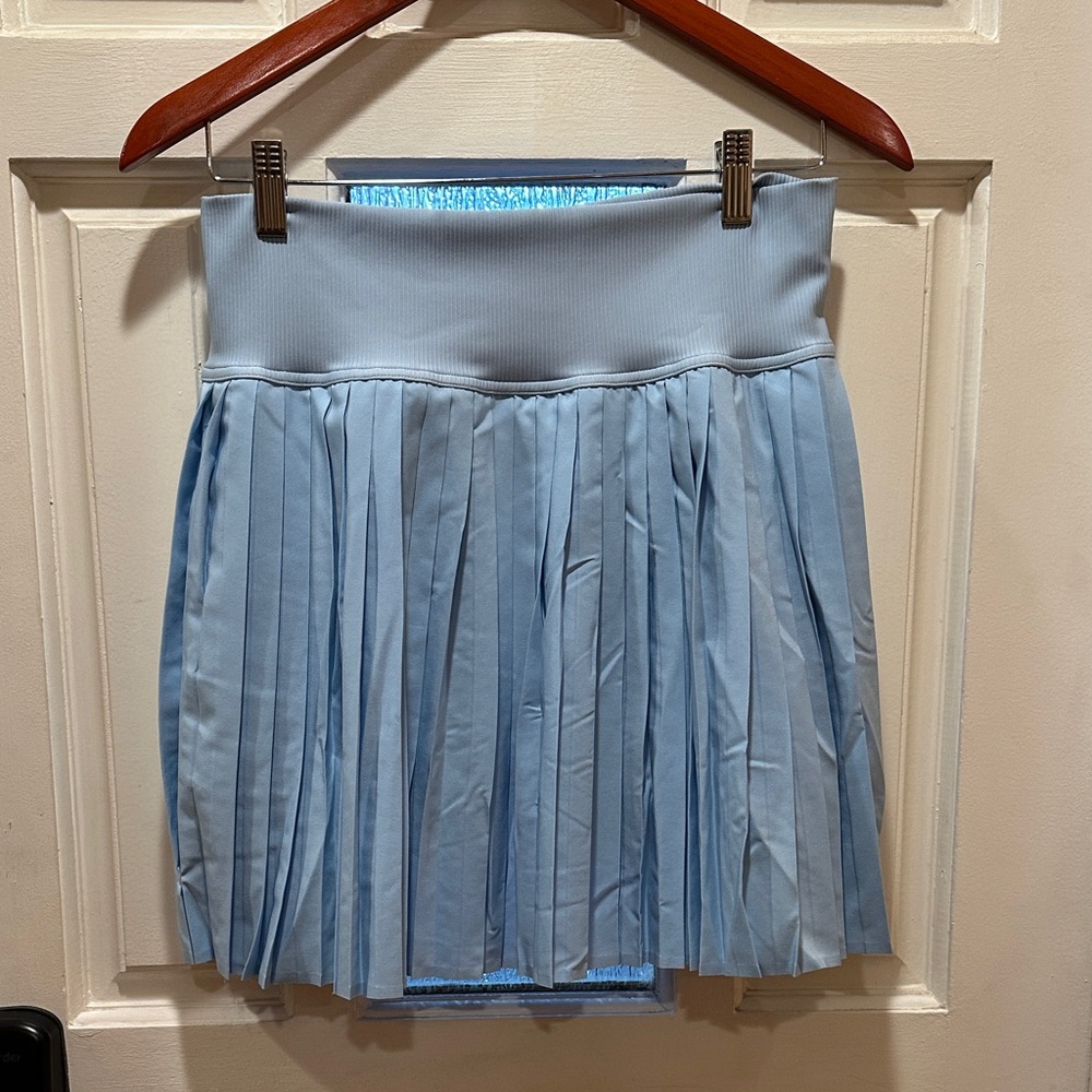 FORAY GOLF Light Blue Pleated Women's Skirt